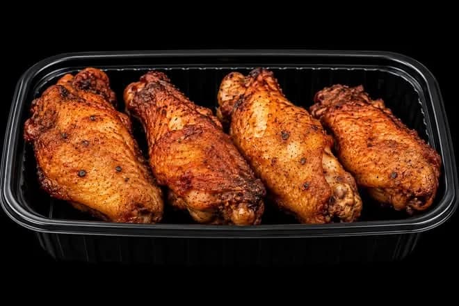 Four fried chicken wings